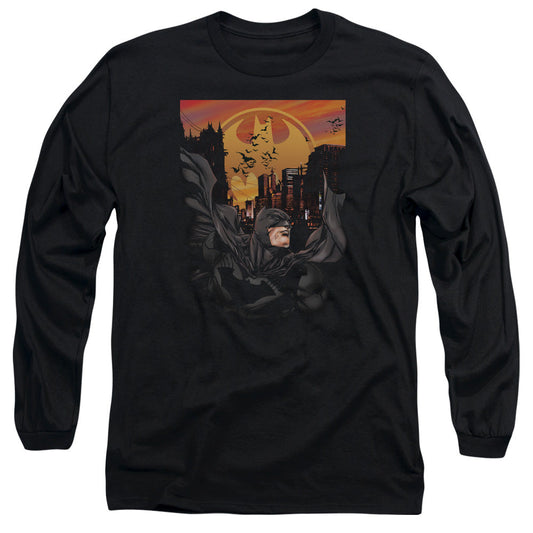 Batman Always On Call Mens Long Sleeve Shirt Black Officially Licensed