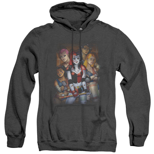 Batman Bad Girls Heather Mens Hoodie Black Officially Licensed