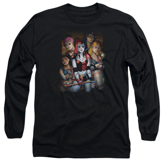 Batman Bad Girls Mens Long Sleeve Shirt Black Officially Licensed