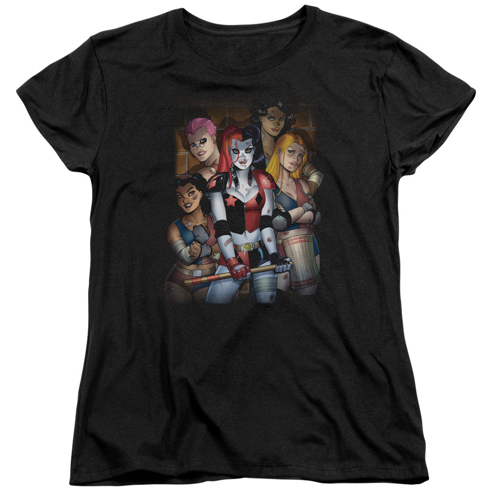 Batman Bad Girls Womens T Shirt Black Officially Licensed