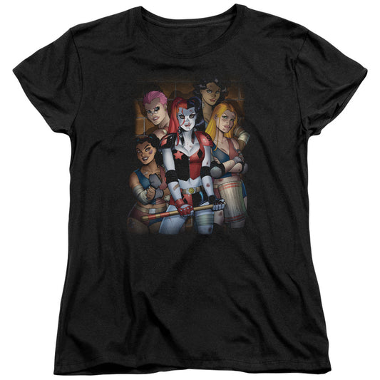 Batman Bad Girls Womens T Shirt Black Officially Licensed