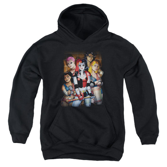 Batman Bad Girls Kids Youth Hoodie Black Officially Licensed
