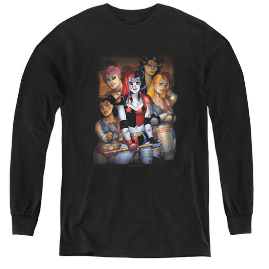 Batman Bad Girls Long Sleeve Kids Youth T Shirt Black Officially Licensed