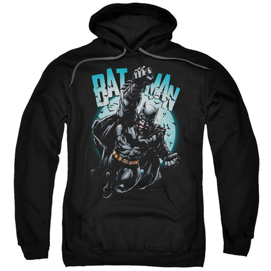 Batman Moon Knight Mens Hoodie Black Officially Licensed
