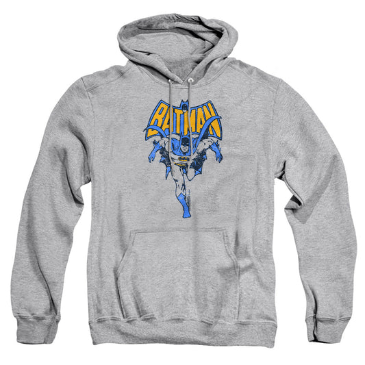 Batman Vintage Run Mens Hoodie Athletic Heather Officially Licensed