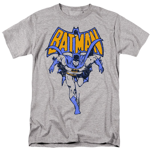 Batman Vintage Run Mens T Shirt Athletic Heather Officially Licensed