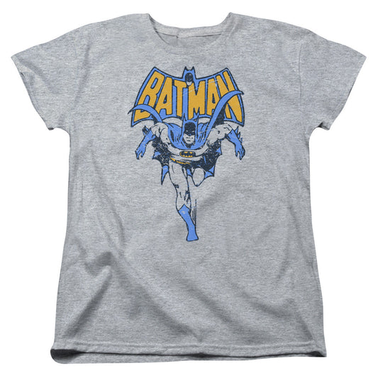 Batman Vintage Run Womens T Shirt Athletic Heather Officially Licensed