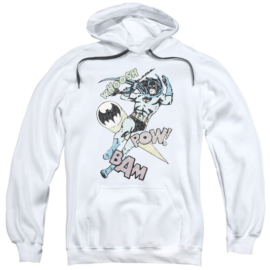 Batman Halftone Swing Mens Hoodie White Officially Licensed