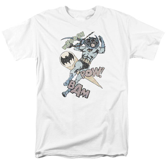 Batman Halftone Swing Mens T Shirt White Officially Licensed