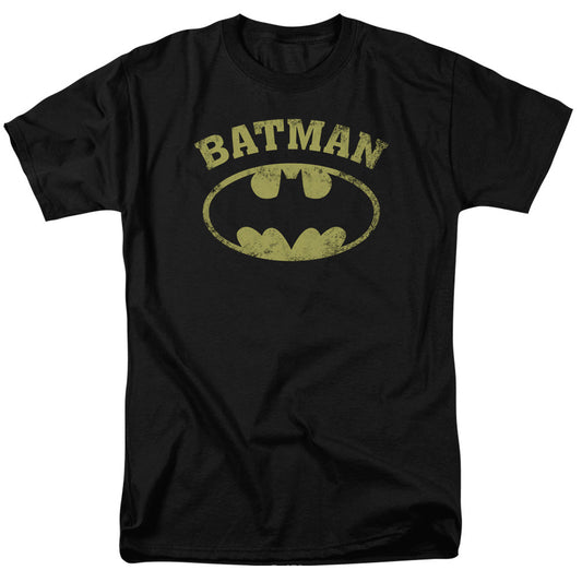 Batman Over Symbol Mens T Shirt Black Officially Licensed