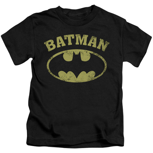 Batman Over Symbol Juvenile Kids Youth T Shirt Black Officially Licensed
