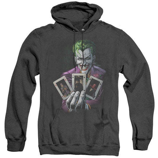 Batman 3 Of A Kind Heather Mens Hoodie Black Officially Licensed