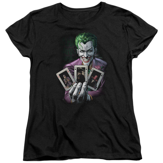 Batman 3 Of A Kind Womens T Shirt Black Officially Licensed