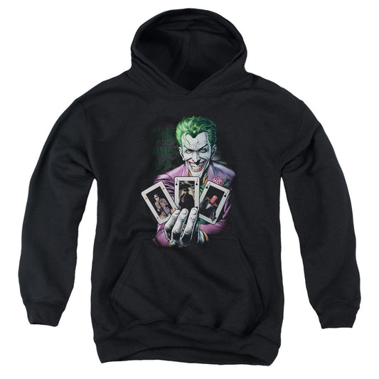 Batman 3 Of A Kind Kids Youth Hoodie Black Officially Licensed