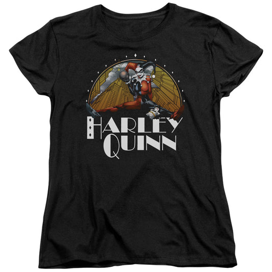 Batman Play Date Womens T Shirt Black Officially Licensed