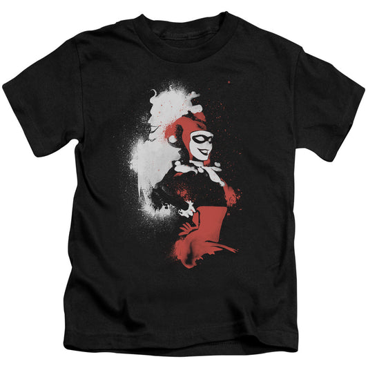 Batman Splatered Couple Juvenile Kids Youth T Shirt Black Officially Licensed