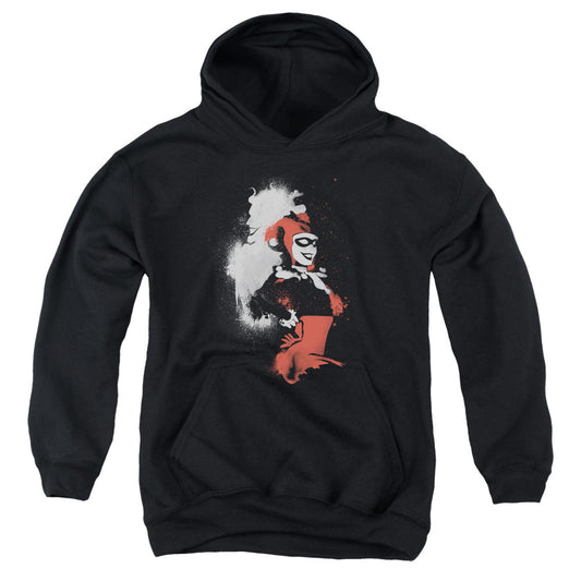Batman Splatered Couple Kids Youth Hoodie Black Officially Licensed