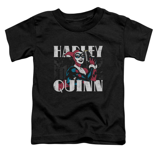 Batman Harley Bold Toddler Kids Youth T Shirt Black Officially Licensed