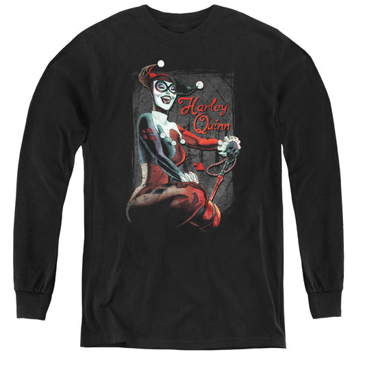 Batman Laugh It Up Long Sleeve Kids Youth T Shirt Black Officially Licensed