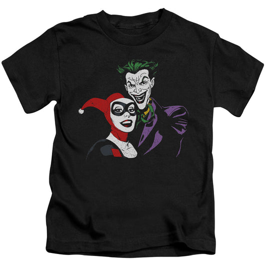 Batman Joker & Harley Juvenile Kids Youth T Shirt Black Officially Licensed