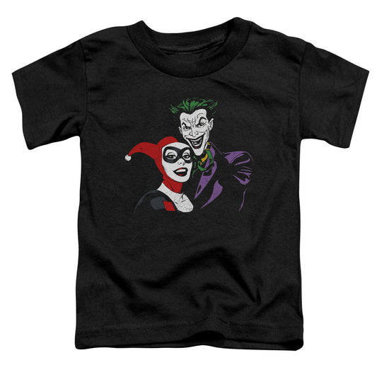 Batman Joker & Harley Toddler Kids Youth T Shirt Black Officially Licensed