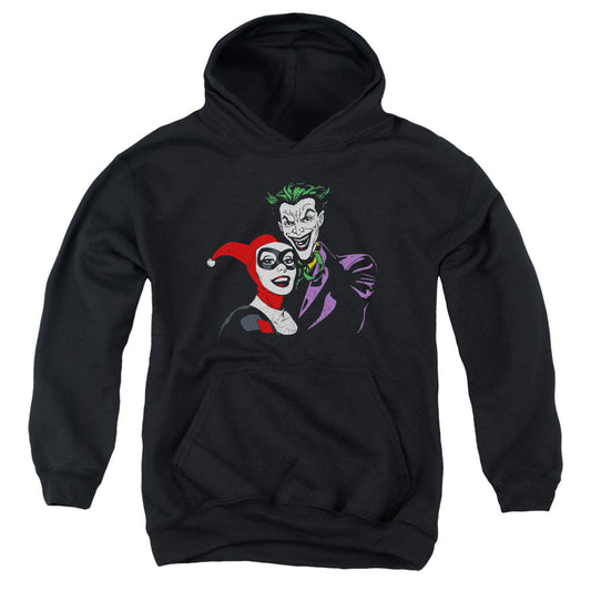 Batman Joker & Harley Kids Youth Hoodie Black Officially Licensed