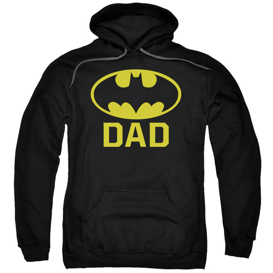 Batman Bat Dad Mens Hoodie Black Officially Licensed