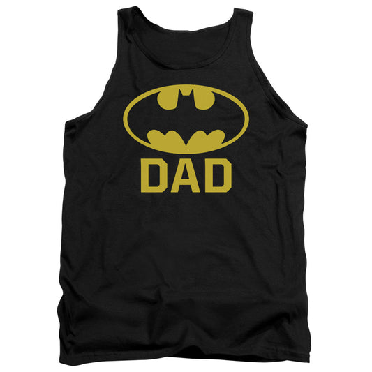 Batman Bat Dad Mens Tank Top Shirt Black Officially Licensed