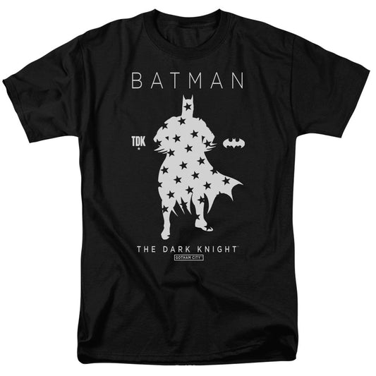 Batman Star Silhouette Mens T Shirt Black Officially Licensed
