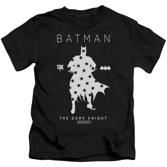 Batman Star Silhouete Juvenile Kids Youth T Shirt Black Officially Licensed