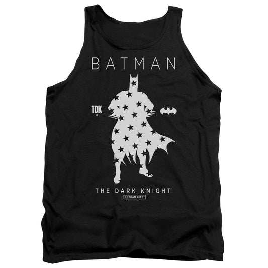 Batman Star Silhouete Mens Tank Top Shirt Black Officially Licensed