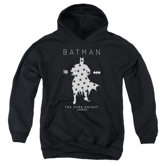 Batman Star Silhouete Kids Youth Hoodie Black Officially Licensed