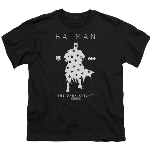 Batman Star Silhouete Kids Youth T Shirt Black Officially Licensed