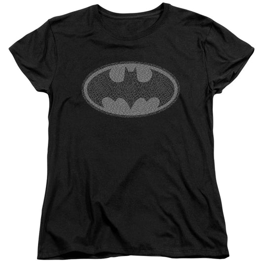 Batman Elephant Signal Womens T Shirt Black Officially Licensed