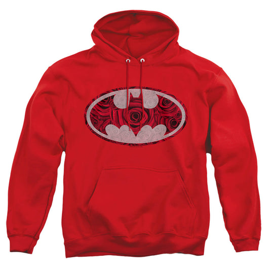 Batman Rosey Signal Mens Hoodie Red Officially Licensed