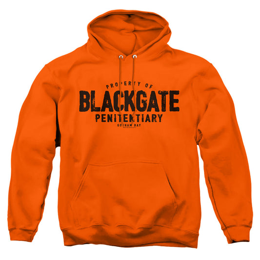 Batman Blackgate Mens Hoodie Orange Officially Licensed