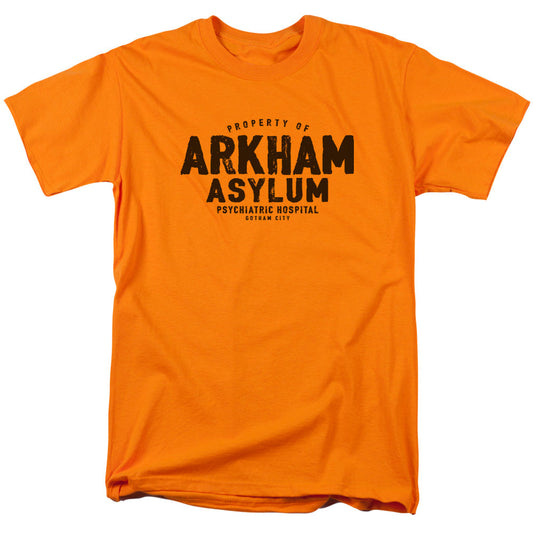 Batman Arkham Asylum Mens T Shirt Orange Officially Licensed