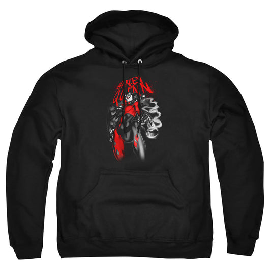 Batman Down The Barrel Mens Hoodie Black Officially Licensed