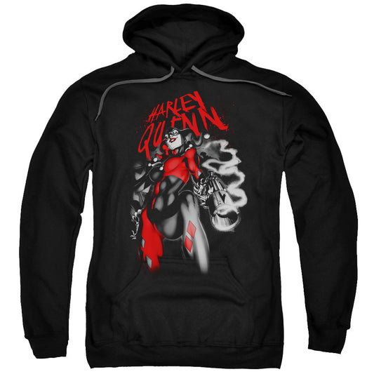 Batman Down The Barrel Mens Hoodie Black Officially Licensed