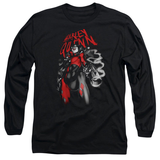 Batman Down The Barrel Mens Long Sleeve Shirt Black Officially Licensed