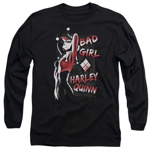Batman Bad Girl Mens Long Sleeve Shirt Black Officially Licensed