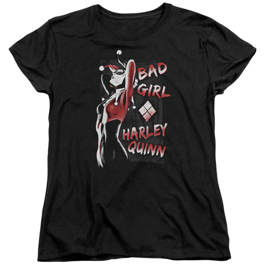 Batman Bad Girl Womens T Shirt Black Officially Licensed