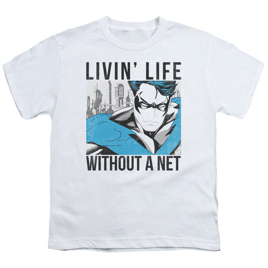 Batman Without A Net Kids Youth T Shirt White Officially Licensed