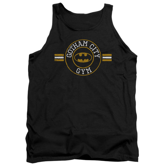 Batman Gotham City Gym Mens Tank Top Shirt Black Officially Licensed