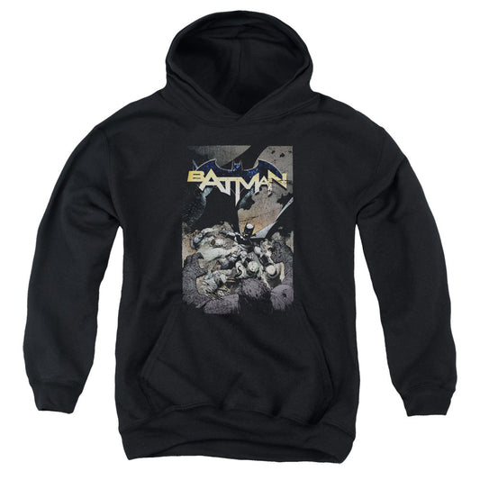 Batman Batman One Kids Youth Hoodie Black Officially Licensed