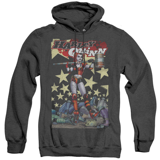 Batman Quinn One Heather Mens Hoodie Black Officially Licensed