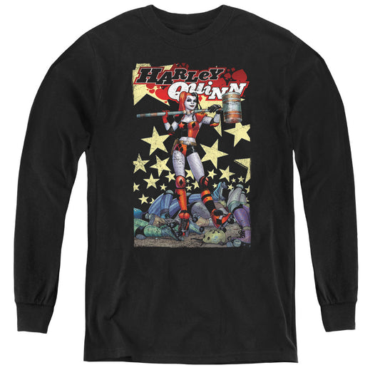 Batman Quinn One Long Sleeve Kids Youth T Shirt Black Officially Licensed