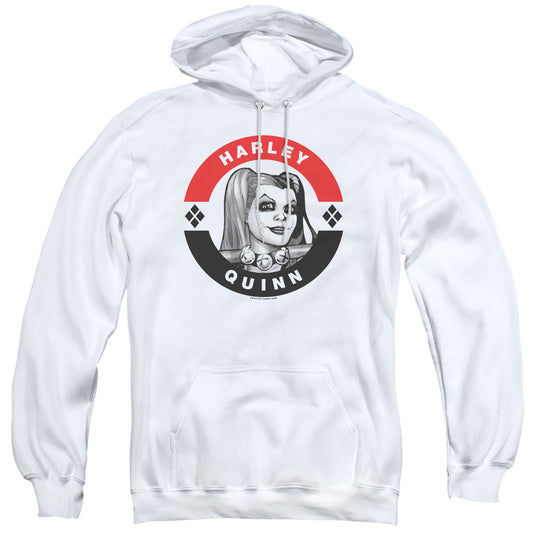 Batman Harley President Circle Mens Hoodie White Officially Licensed