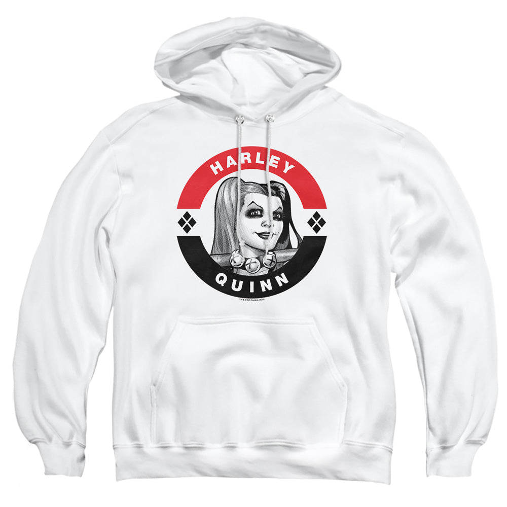 Batman Harley President Circle Mens Hoodie White Officially Licensed