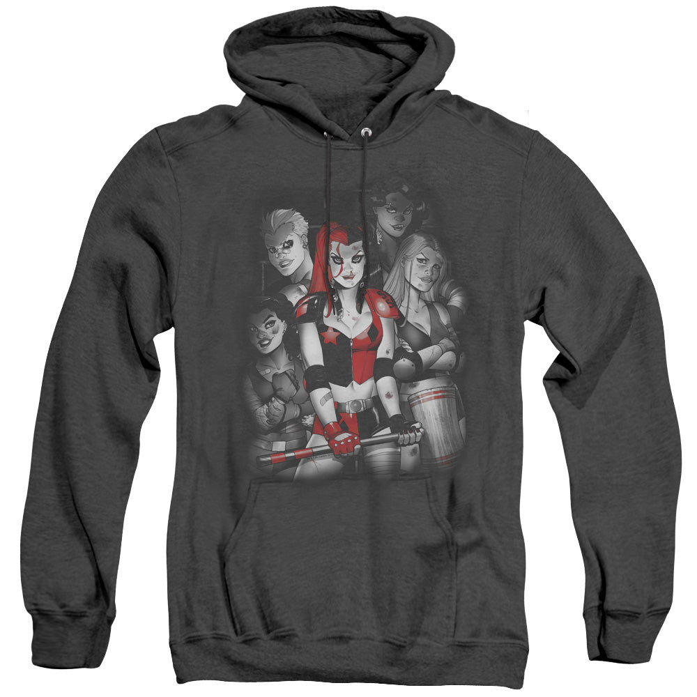 Batman Bad Gals Bw Heather Mens Hoodie Black Officially Licensed